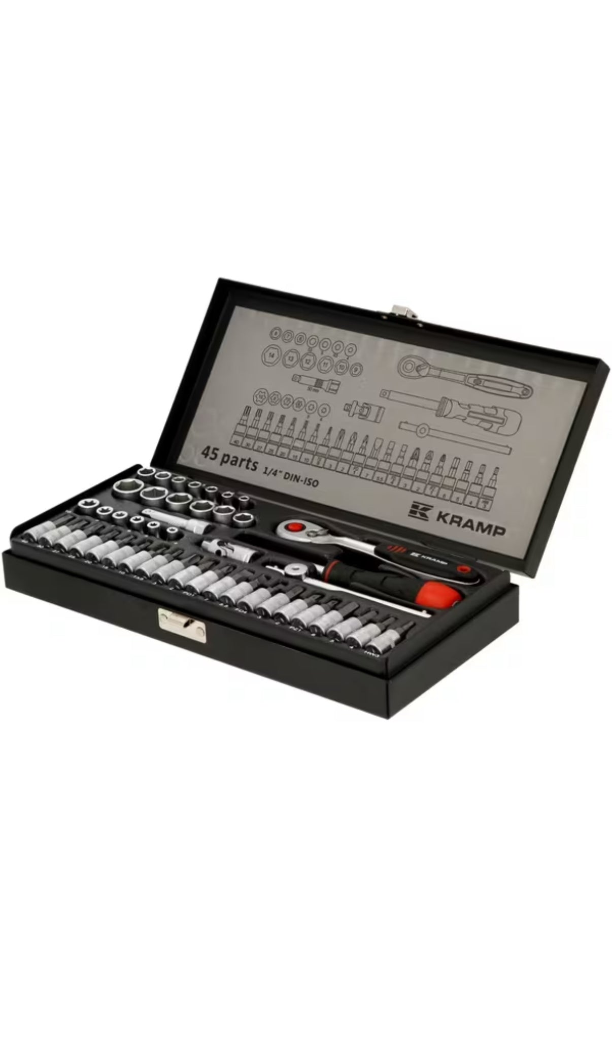 Pipesett 1/4" 45 deler