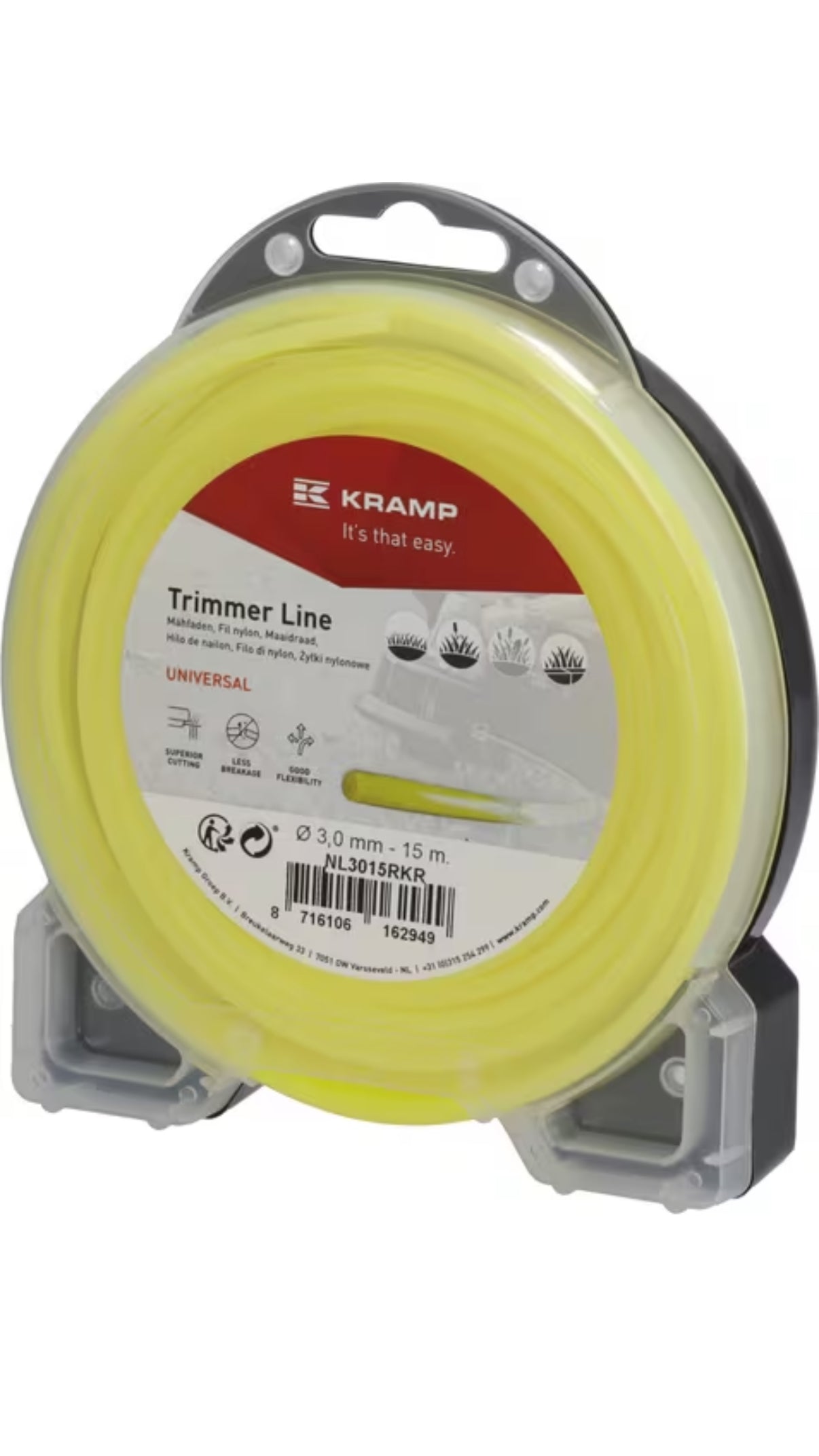 Trimmertråd rund, på rull 3,0 mm x 15 m