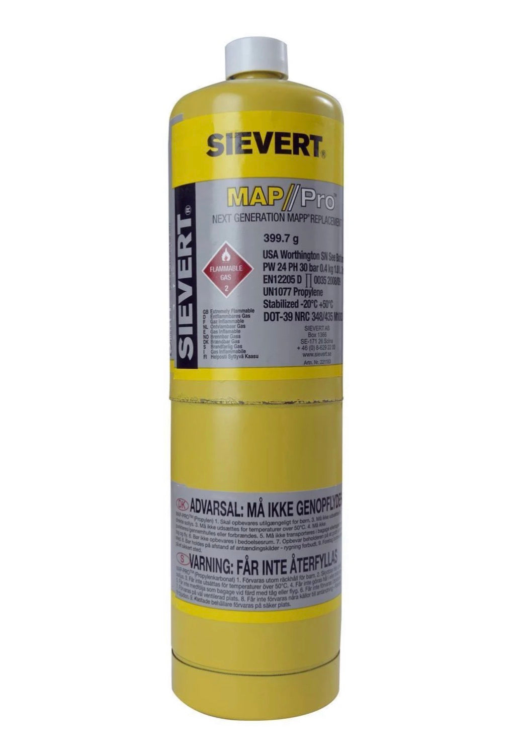 GASS ENGANGSBEHOLDER MAPP US 400G