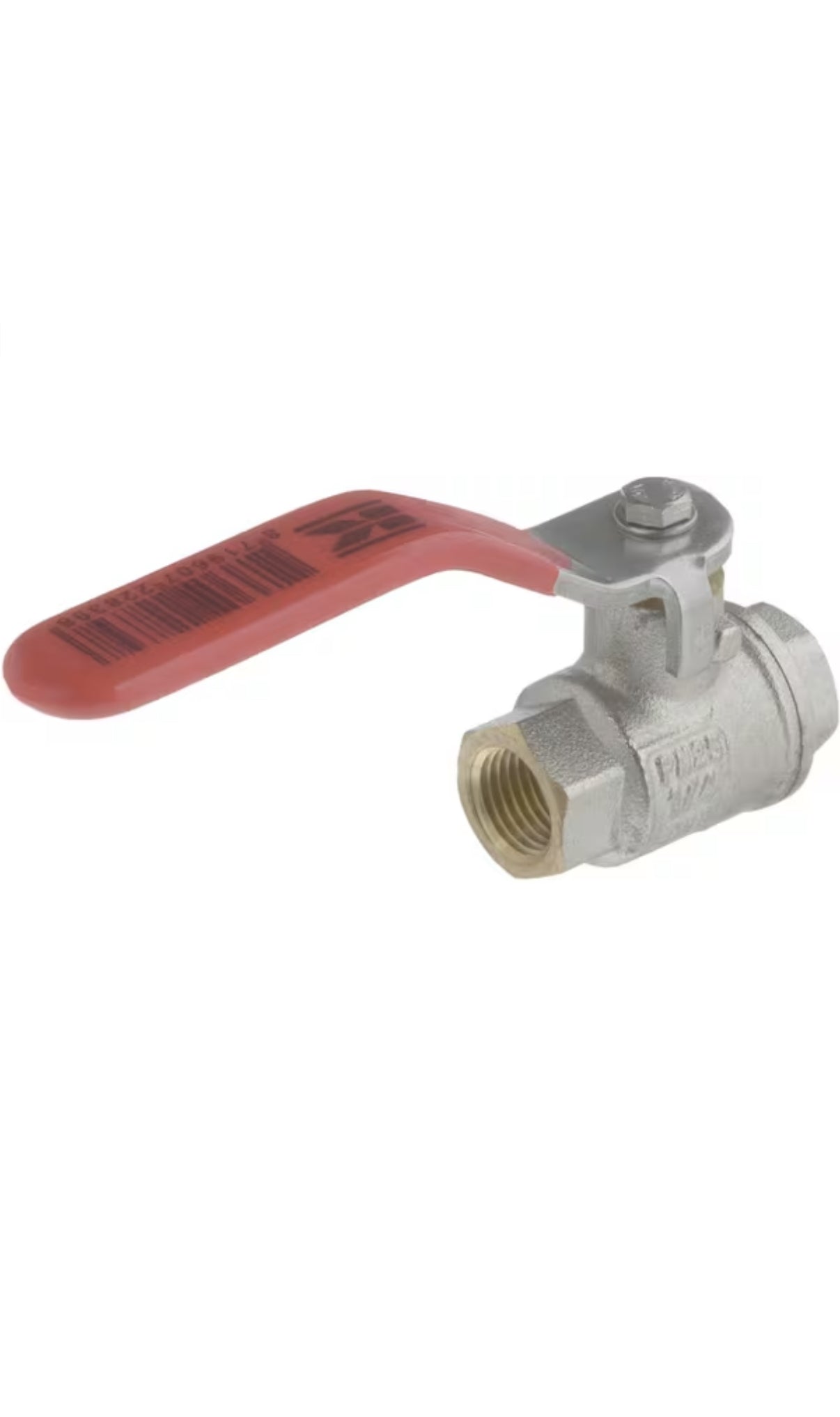 Kuleventil BSP 2x hunn 1/4" + SS håndtak