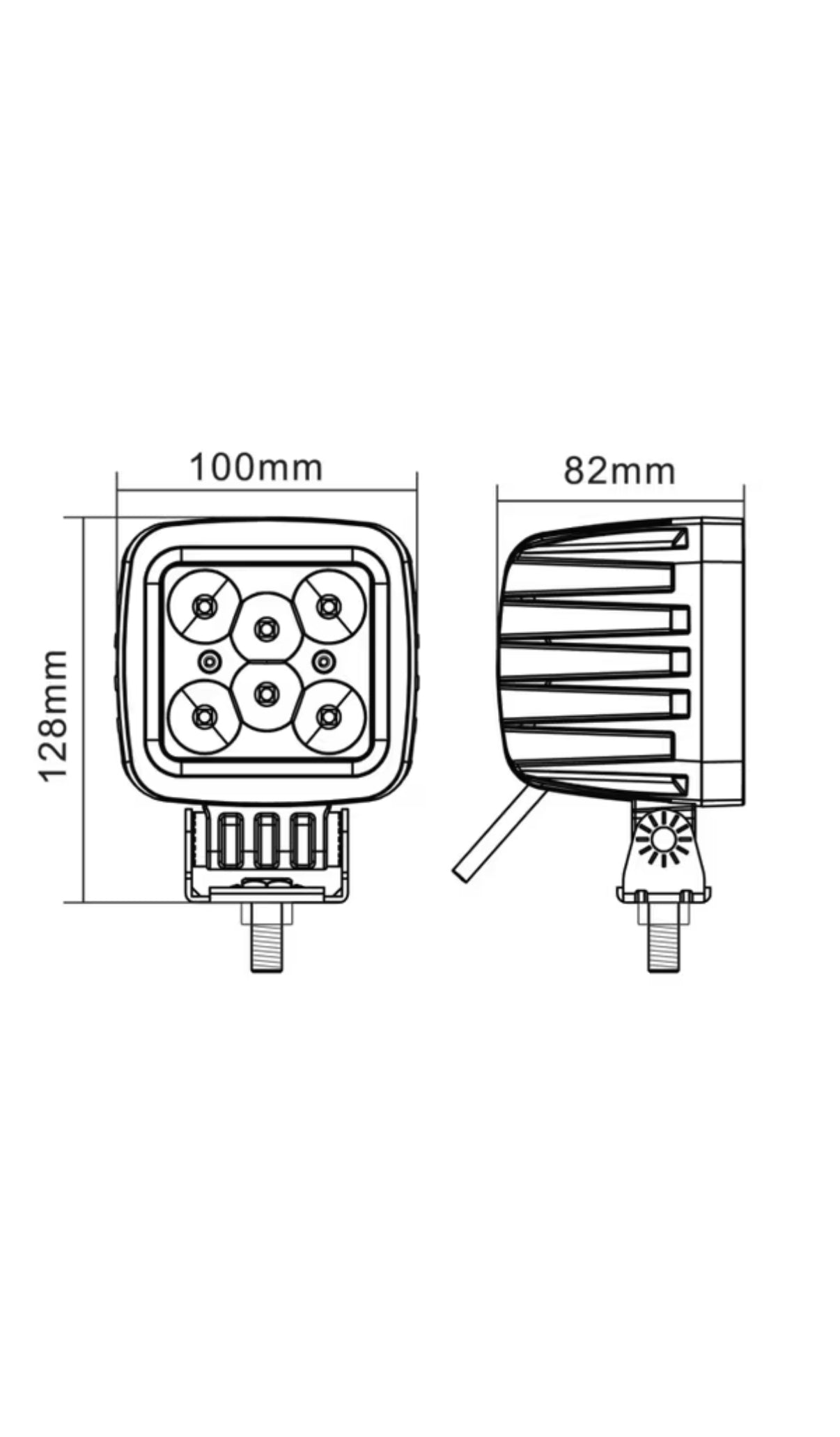 Arbeidslykt LED 42W, 3780 LM