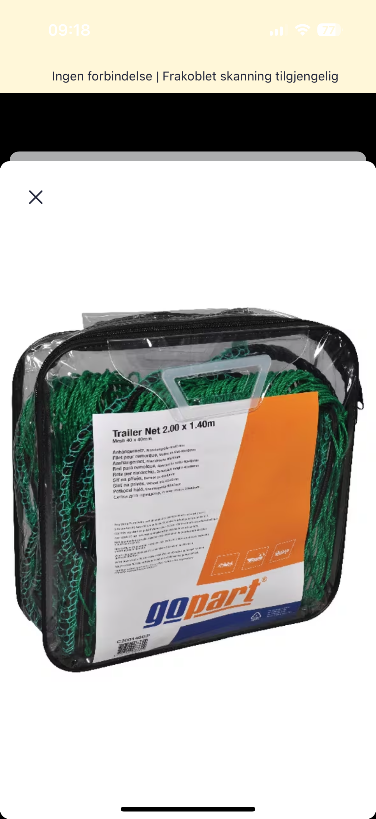 Lastesikringsnett 3.50x2.00m