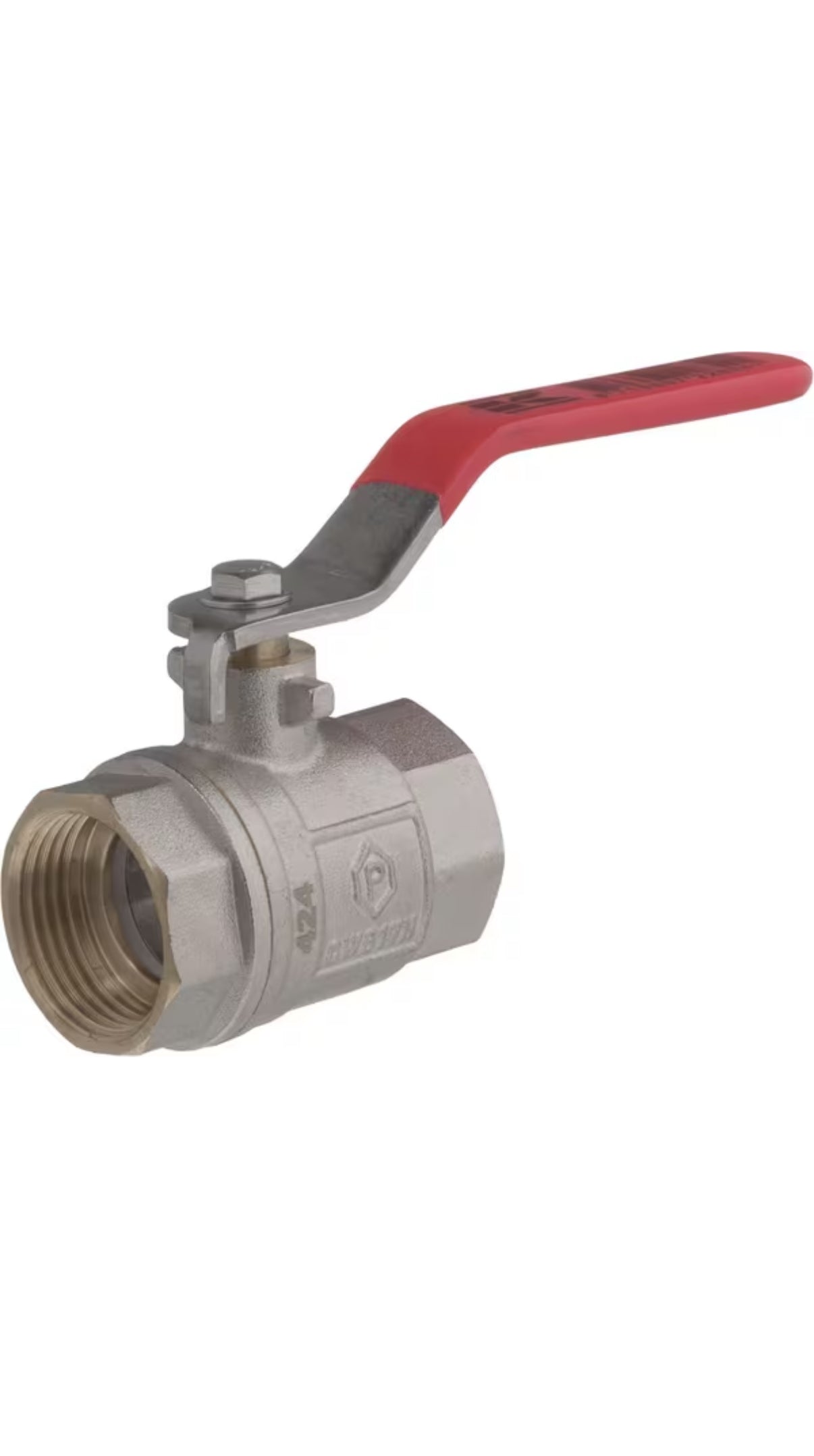 Kuleventil BSP 2x hunn 1" + SS håndtak