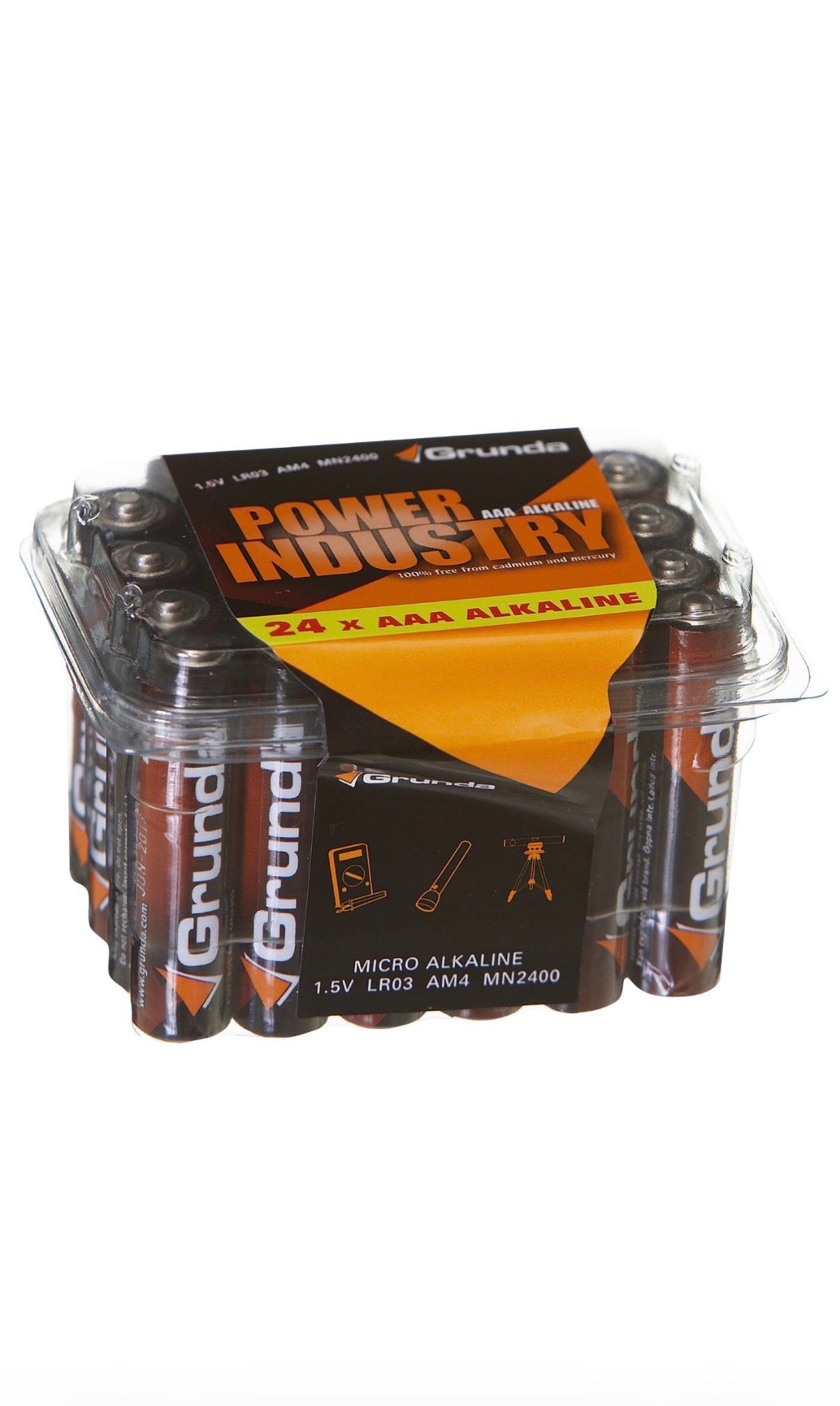 BATTERI GRUNDA INDUSTRIPAKK LR03 AAA 1,5V