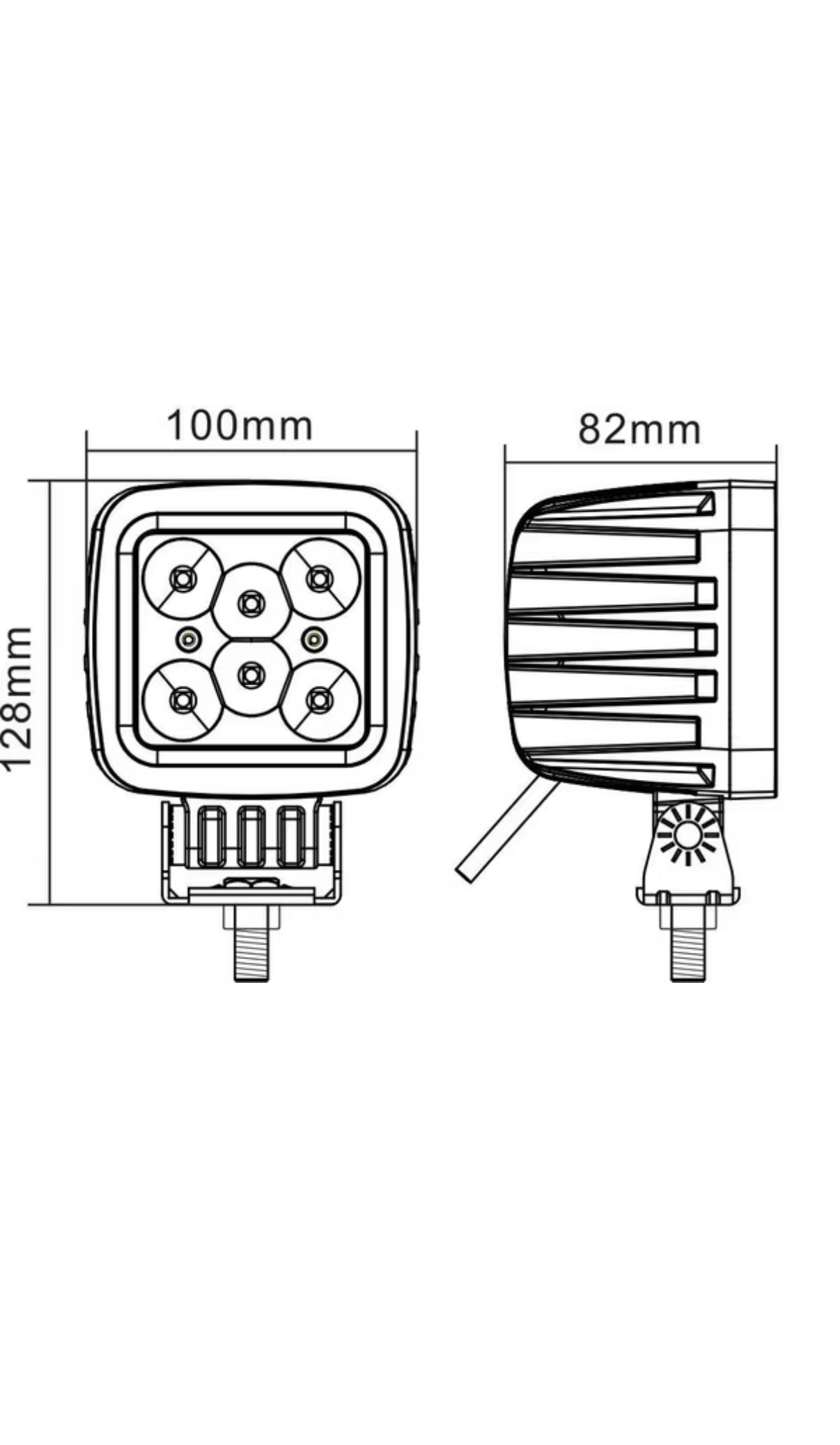 Arbeidslykt LED 42W, 3780 LM